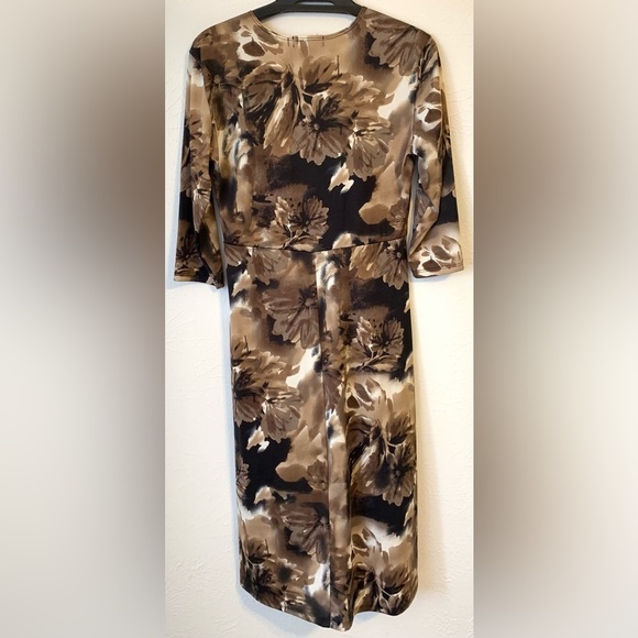 Made in Heaven | Small | Crossover Chest Wrap Long-Sleeve Flowy Floral Dress - Picture 2 of 5